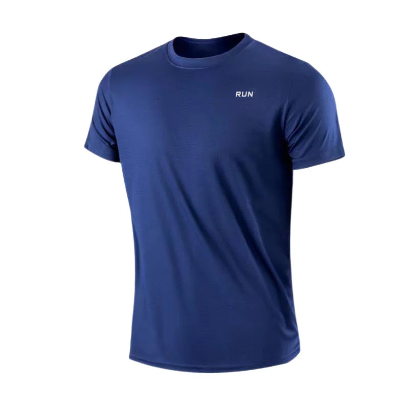 Men's Quick-Dry Short Sleeve Gym Shirt — Moisture-Wicking Training Tee
