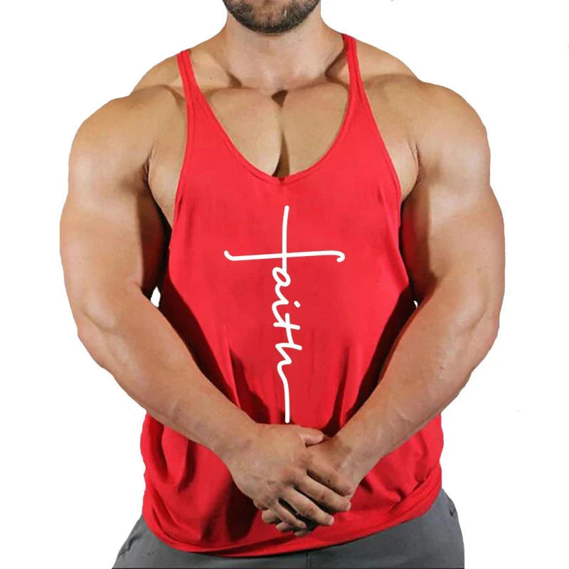Men's Gym Stringer Singlet — Bodybuilding Muscle Tank Top