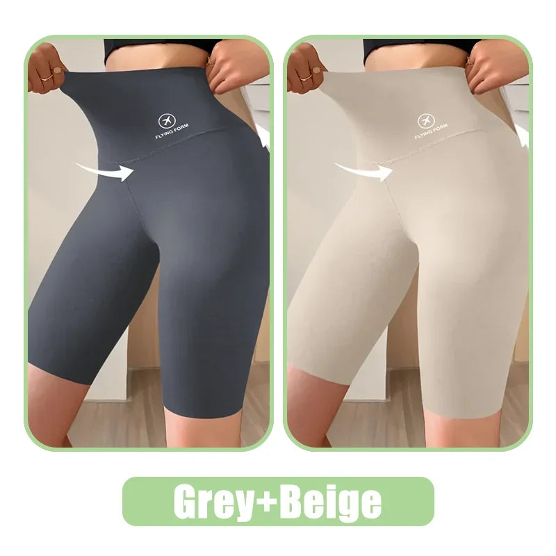 Women's High-Waist Gym Shorts — Quick-Dry Yoga & Cycling