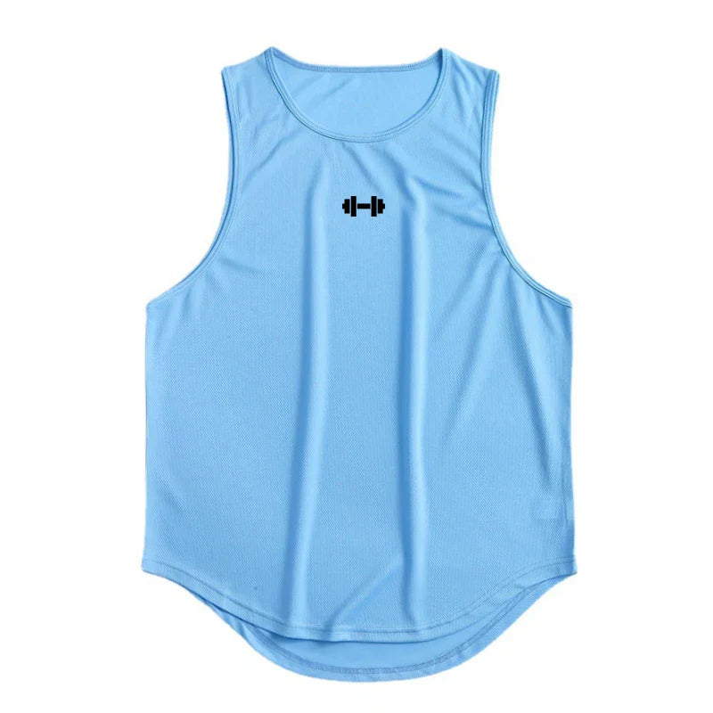 Men's Quick-Dry Gym Tank Top — Loose Sleeveless Training Vest