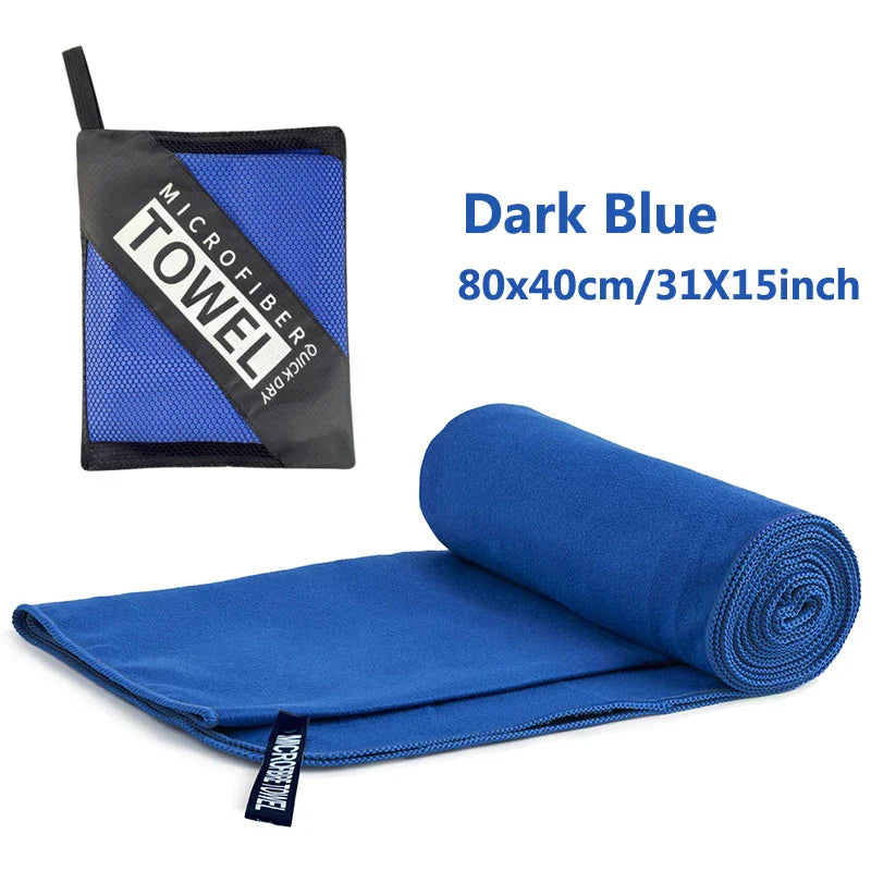 Quick-Dry Microfiber Travel Towel | 40x80cm Super Absorbent Camping & Gym Towel