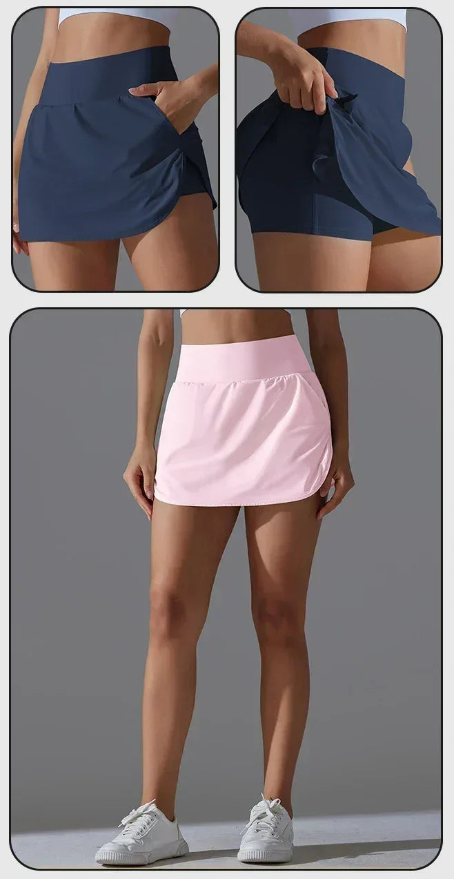 Women's High-Waist Yoga Shorts with Pockets — Gym Sportswear - 3Sons Sports & Fitness