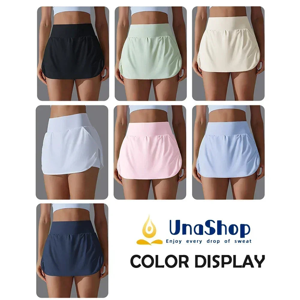 Women's High-Waist Yoga Shorts with Pockets — Gym Sportswear