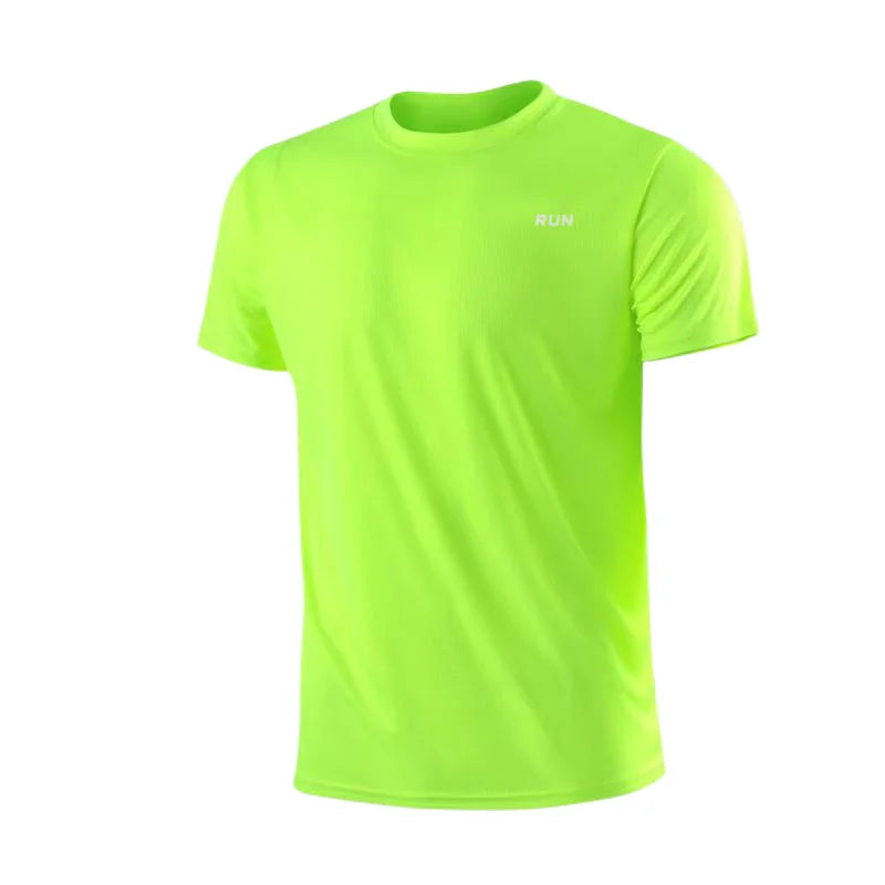 Men's Quick-Dry Short Sleeve Gym Shirt — Moisture-Wicking Training Tee