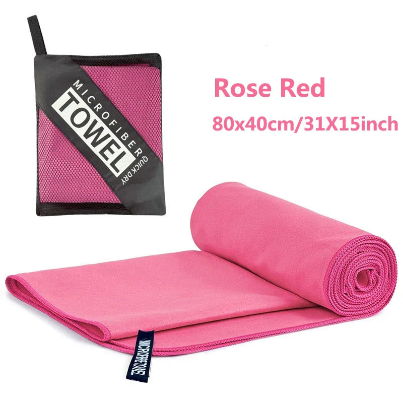 Quick-Dry Microfiber Travel Towel | 40x80cm Super Absorbent Camping & Gym Towel