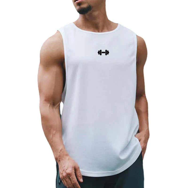 Men's Quick-Dry Gym Tank Top — Loose Sleeveless Training Vest