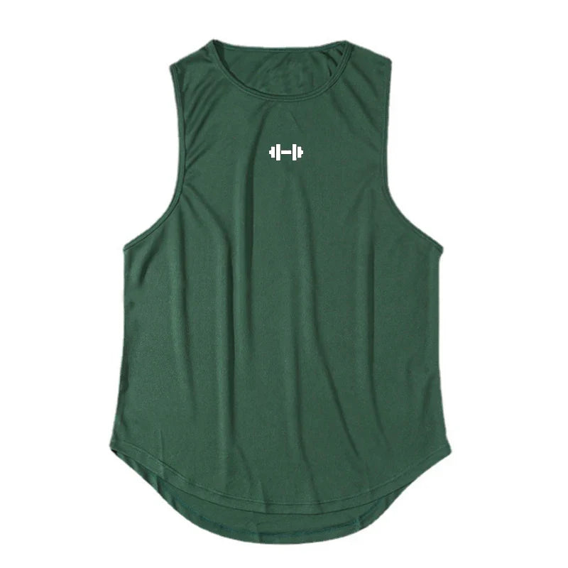 Men's Quick-Dry Gym Tank Top — Loose Sleeveless Training Vest