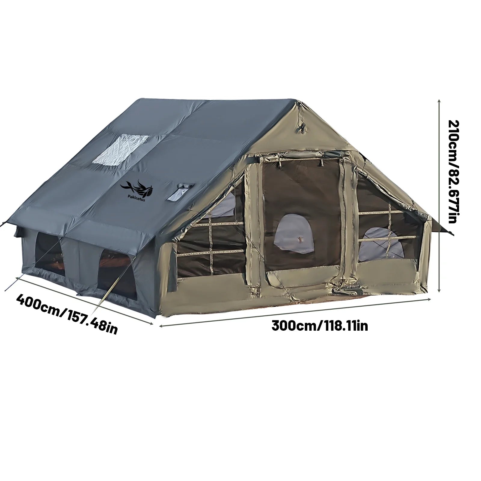 Inflatable Camping Tent With Skylight And Breathable Mesh - 3Sons Sports & Fitness