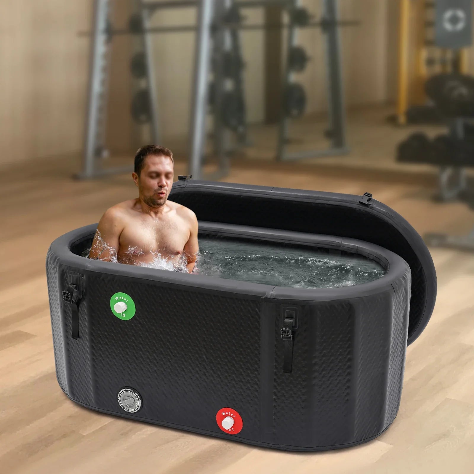 Inflatable Ice Bath For Athletes 370L With Pump Repair Kit - 3Sons Sports & Fitness