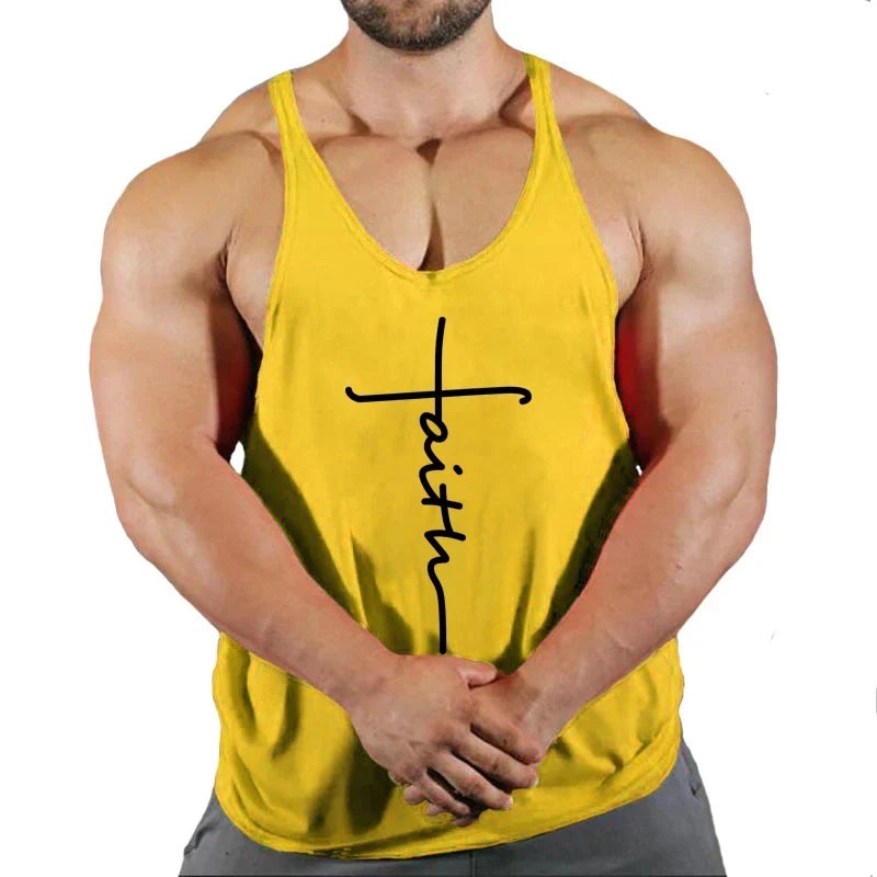 Men's Gym Stringer Singlet — Bodybuilding Muscle Tank Top