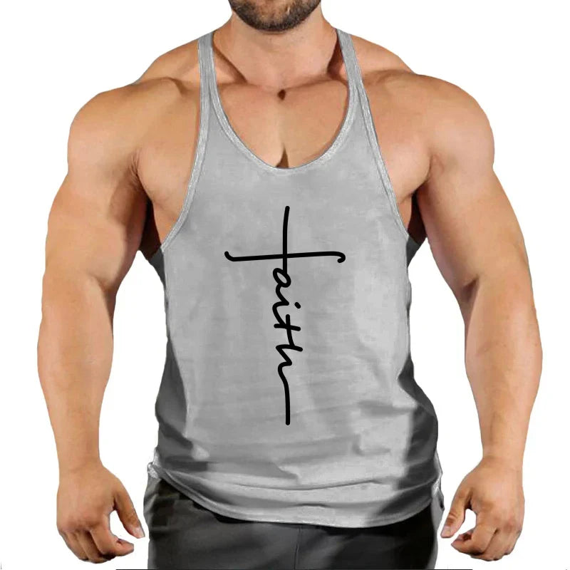 Men's Gym Stringer Singlet — Bodybuilding Muscle Tank Top