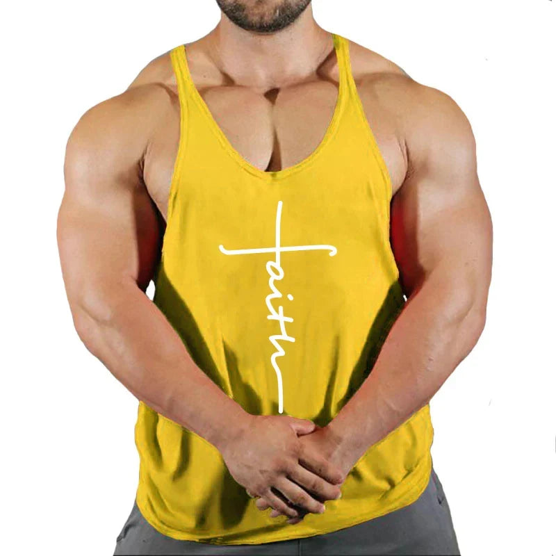 Men's Gym Stringer Singlet — Bodybuilding Muscle Tank Top