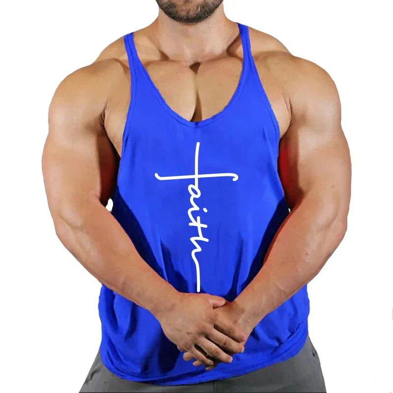 Men's Gym Stringer Singlet — Bodybuilding Muscle Tank Top