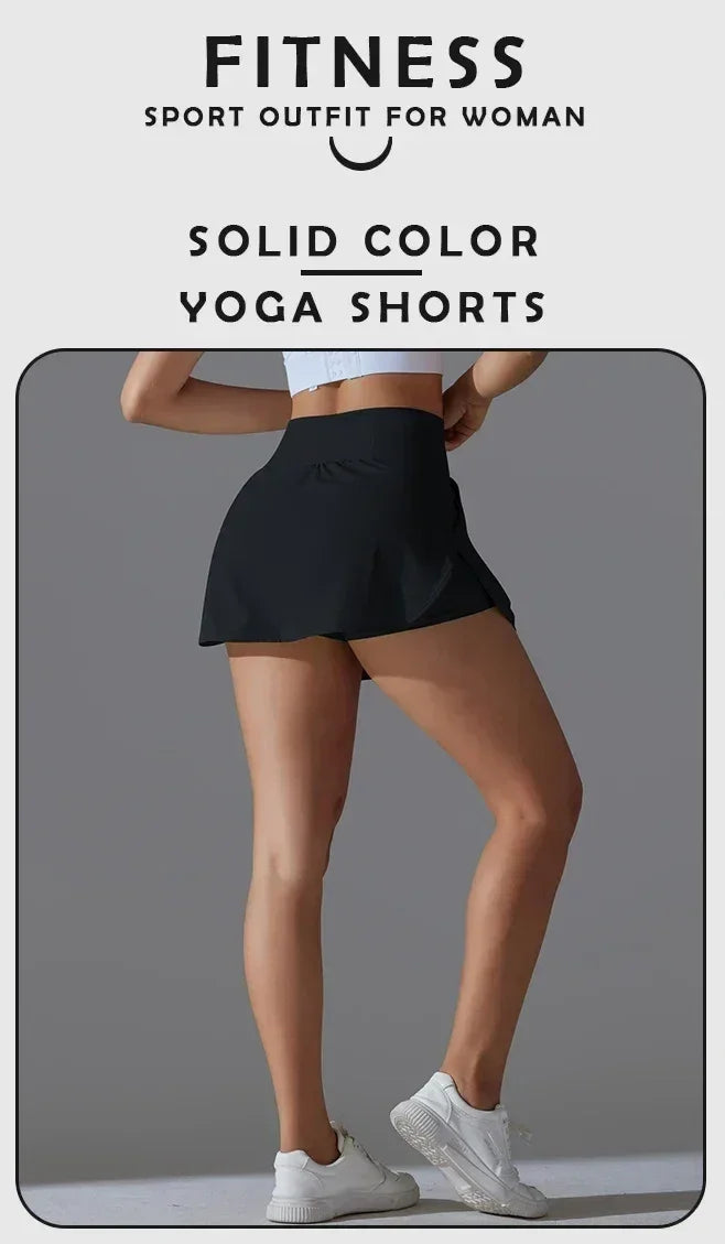 Women's High-Waist Yoga Shorts with Pockets — Gym Sportswear - 3Sons Sports & Fitness