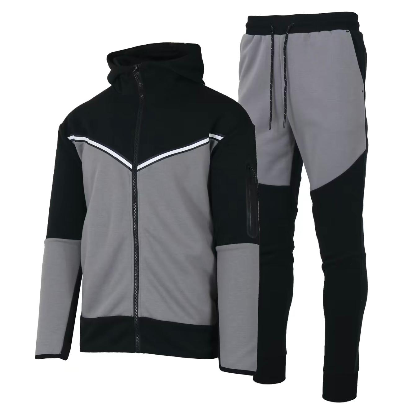 Men's Two-Tone UltraTech Fleece Athletic Tracksuit - Hoodie and Joggers - 3Sons Sports & Fitness