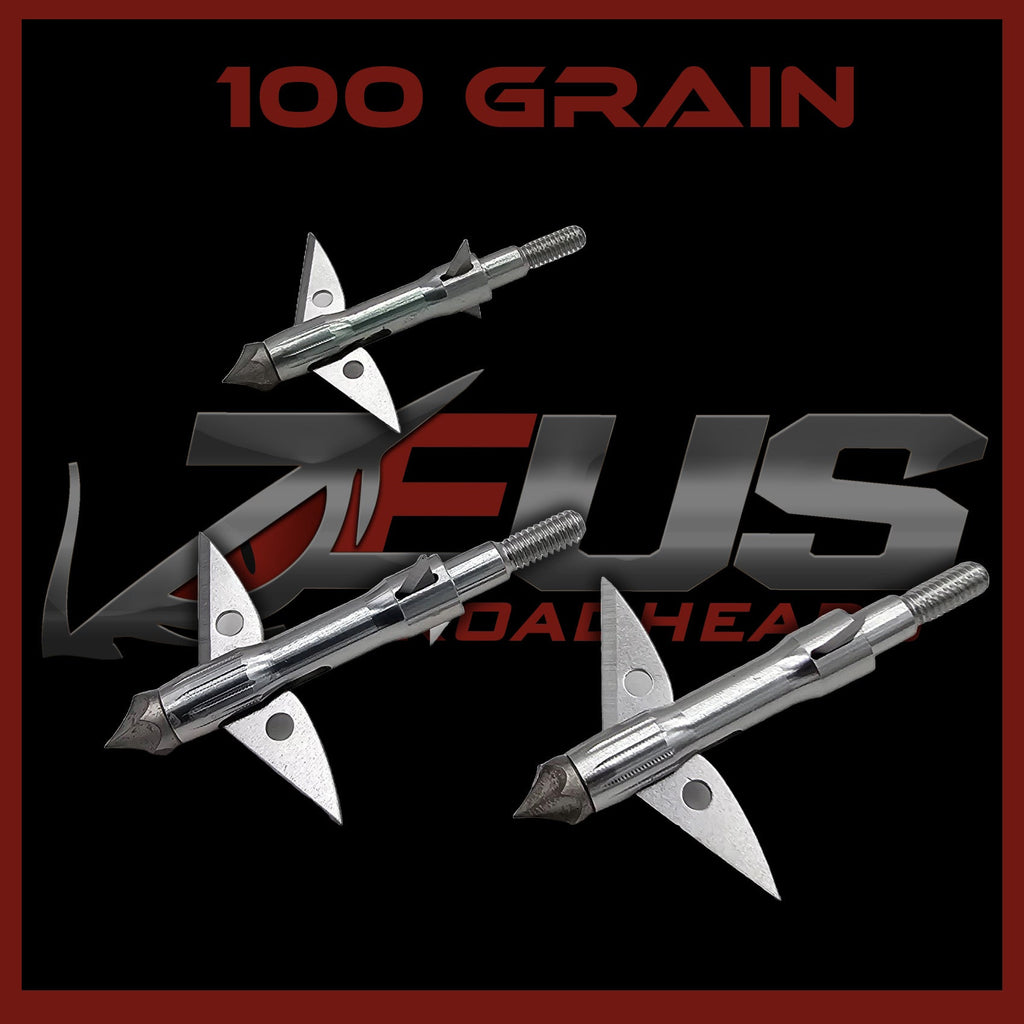 ZEUS BROADHEADS 100GR OR 125GR (3 PACK) - 3Sons Sports & Fitness