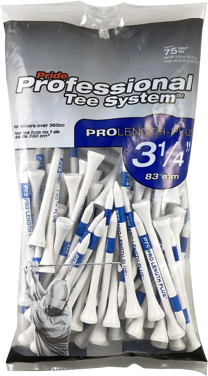 Taylormade Golf Rocketballz 36 Ball Pack & Pride Professional Tee System 75 Count, White