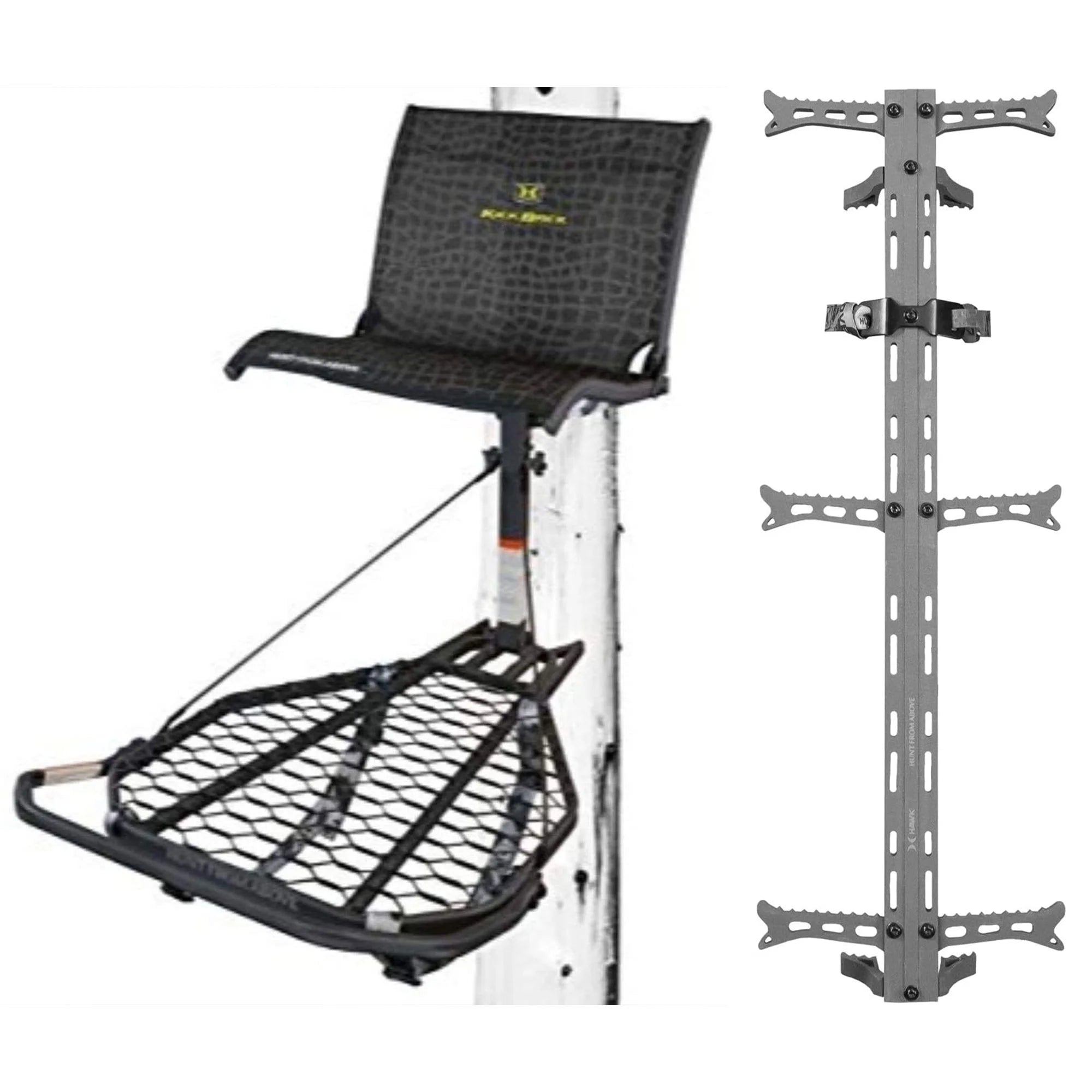 Hawk Helium Kickback LVL Hang-On Hunting Tree Stand with XL Seat & Platform