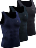 NELEUS Men'S 3 Pack Athletic Compression under Base Layer Sport Tank Top