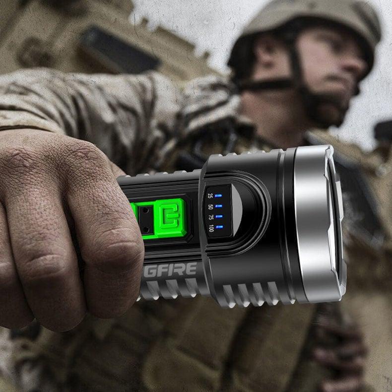 Adjustable Rechargeable Strong Mini Pocket Sized Flashlight LED Multifunctional High Lumen Light Ultra-bright Portable Flashlights Outdoor Waterproof Flashlight For Running Walking - 3Sons Sports & Fitness