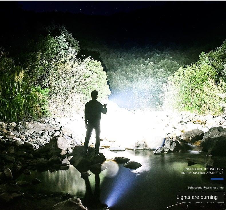 Adjustable Rechargeable Strong Mini Pocket Sized Flashlight LED Multifunctional High Lumen Light Ultra-bright Portable Flashlights Outdoor Waterproof Flashlight For Running Walking - 3Sons Sports & Fitness