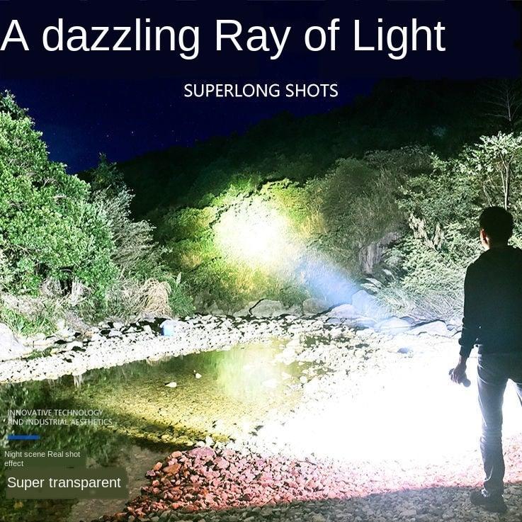 Adjustable Rechargeable Strong Mini Pocket Sized Flashlight LED Multifunctional High Lumen Light Ultra-bright Portable Flashlights Outdoor Waterproof Flashlight For Running Walking - 3Sons Sports & Fitness