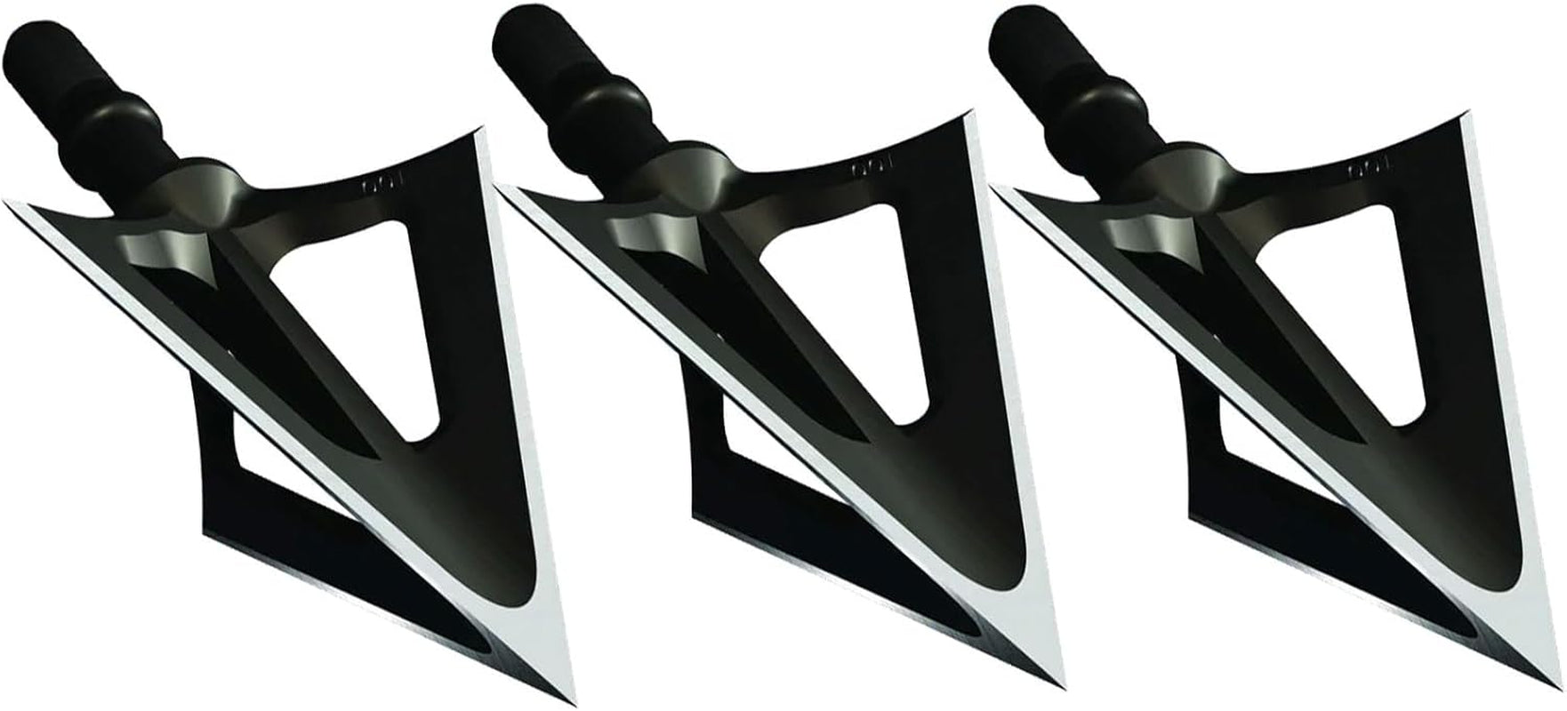 G5 Montec CS Archery Hunting Durable Sharp Fixed Blades Carbon Steel 100 Grain 1 1/16" Cutting Diameter Screw-In Broadheads for Bow Arrows - Pack of 3