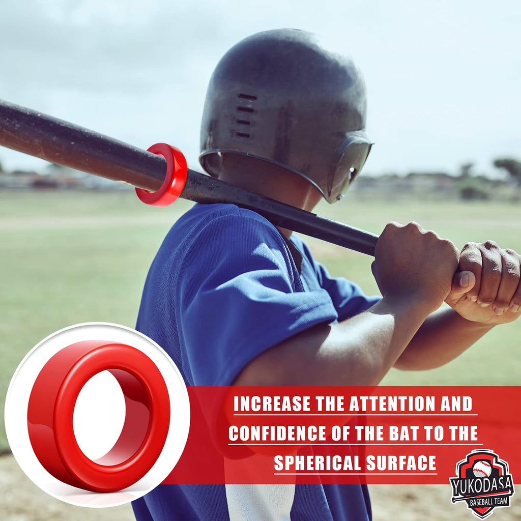 Deekin 2 Pack Baseball Bat Weight 16 Oz Baseball Donuts for Adult Youth Softball Batting Weights Swing Training Hitting Practice Standard Bats