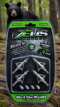ZEUS BREACH BROADHEADS (4 PACK)-COMES WITH BOTH 100/125 GR TIPS - 3Sons Sports & Fitness