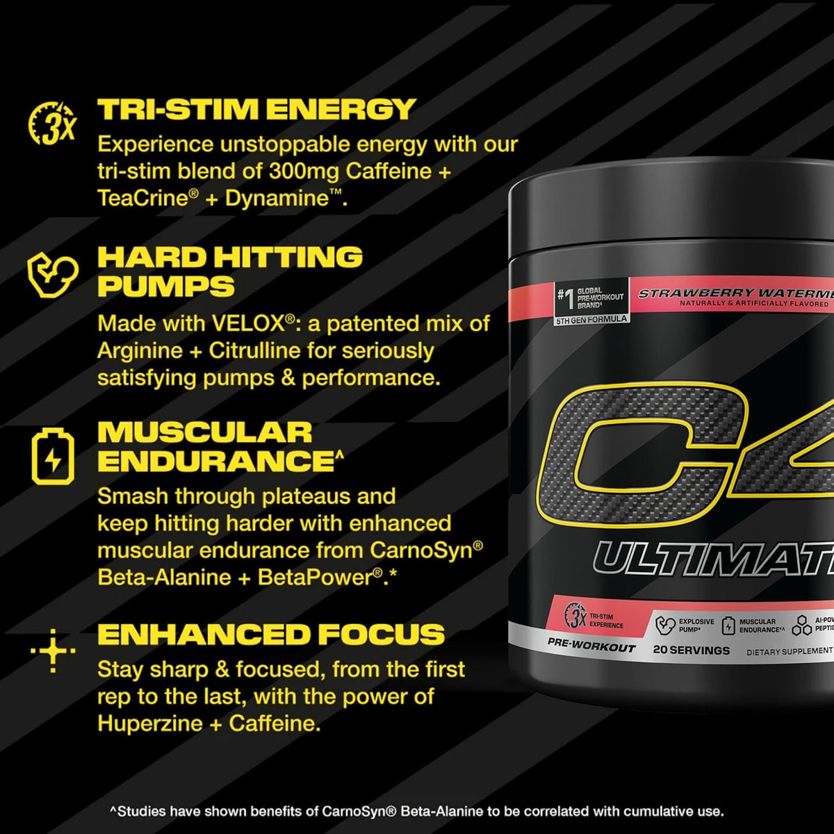 C4 Ultimate Pre Workout 20 Servings - 3Sons Sports & Fitness