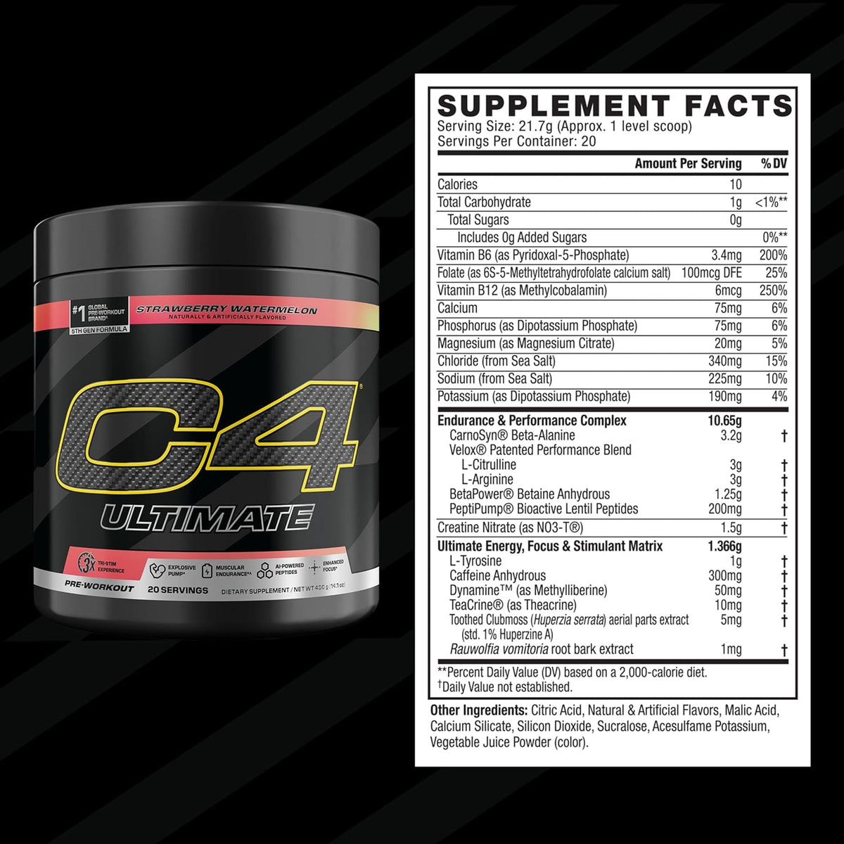 C4 Ultimate Pre Workout 20 Servings - 3Sons Sports & Fitness