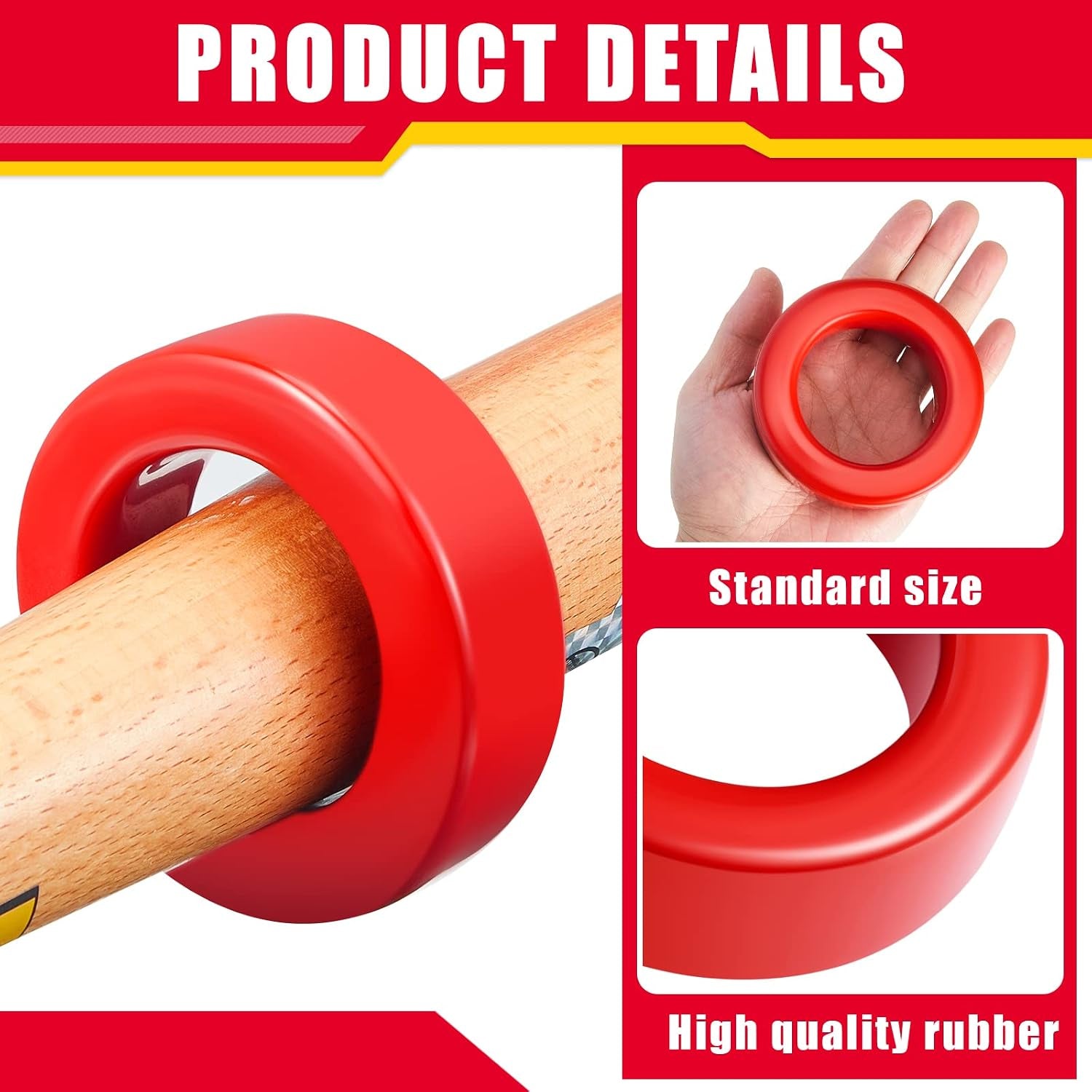 Deekin 2 Pack Baseball Bat Weight 16 Oz Baseball Donuts for Adult Youth Softball Batting Weights Swing Training Hitting Practice Standard Bats