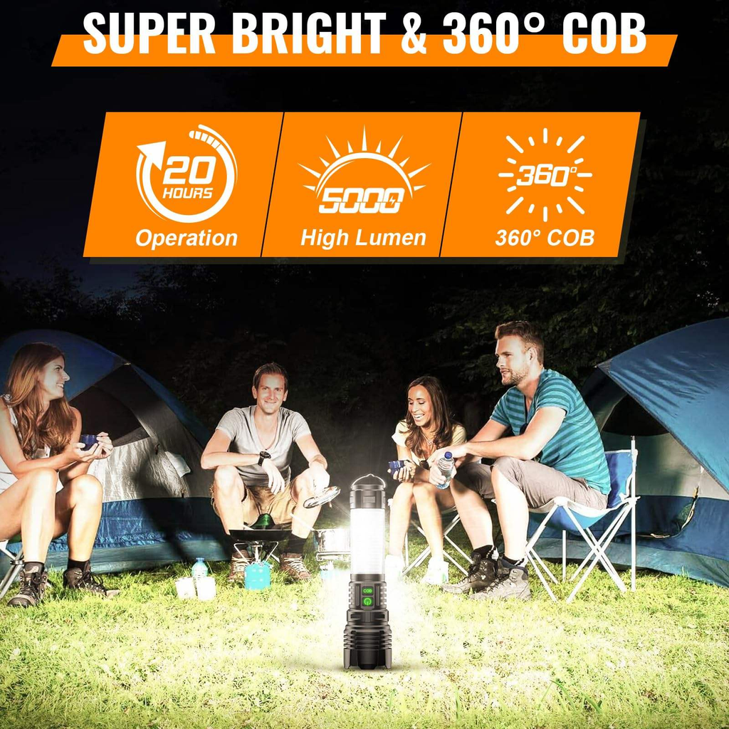 Powerlite 3 in 1 Rechargeable Flashlight - 3Sons Sports & Fitness