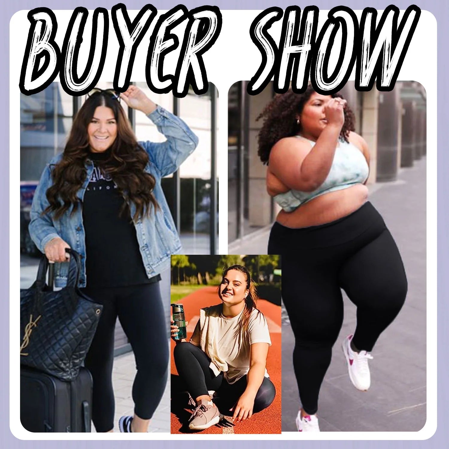 Nausy Women'S High Waist Yoga Pants with Pockets plus Size Leggings Tummy Control Workout Yoga Leggings