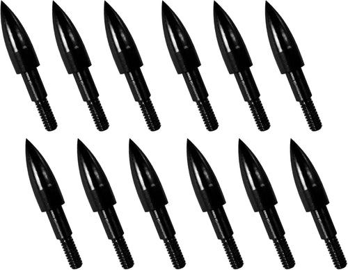 12Pcs Archery Arrow Tips 100/125/150/200 Grain Field Tips 5/16 Inch Screw in Bullet Points , Archery Target Crossbow Practice Tip for Arrow Recurve Bow Compound Bow, Hunting Bow Arrow Target Practice