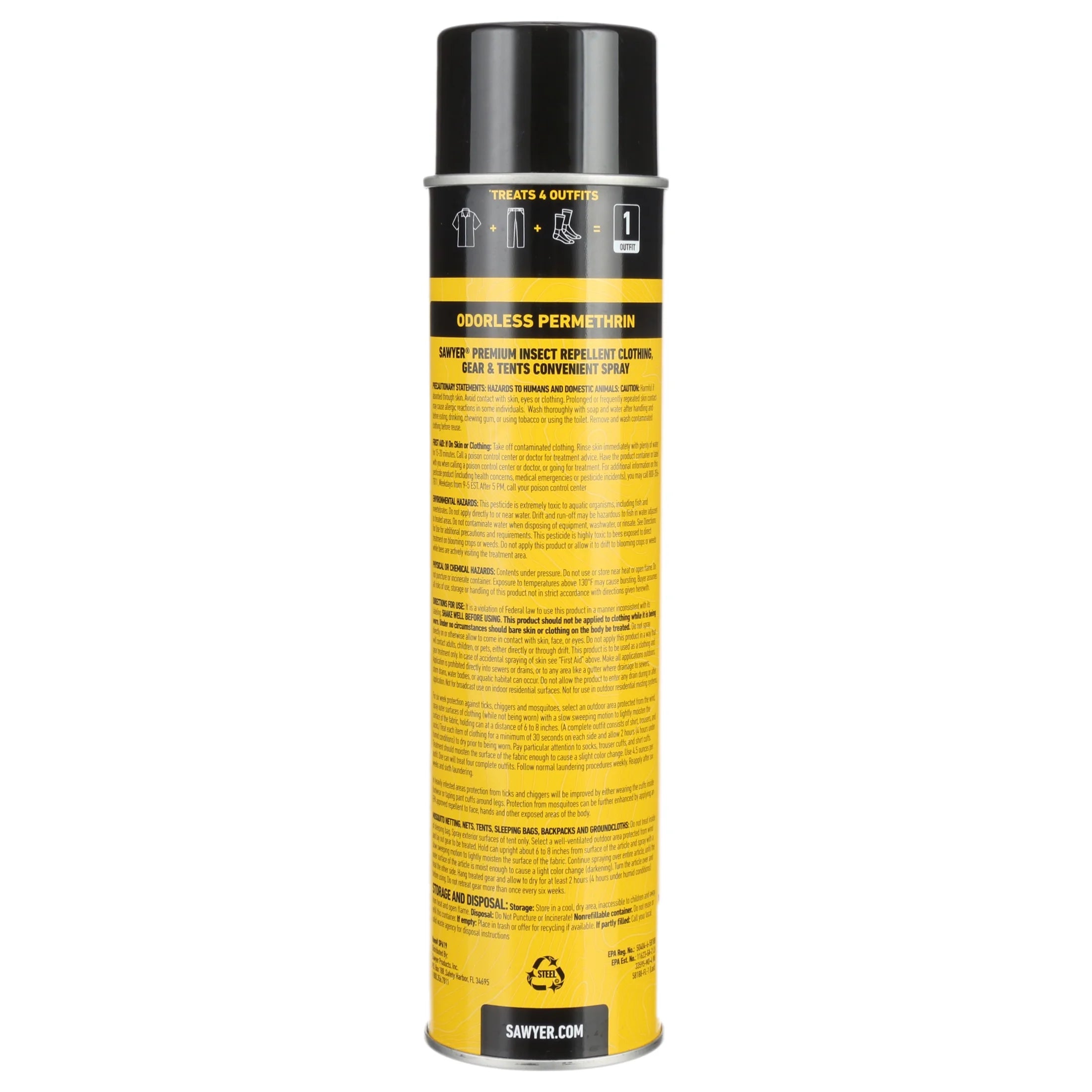 Sawyer Products Premium Permethrin Insect Repellent Aerosol Spray