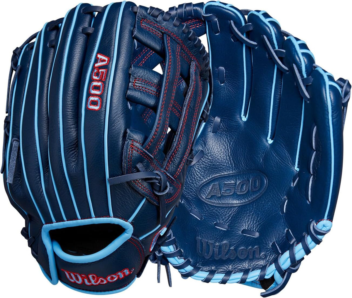 Wilson | A500 | Adult + Youth Baseball Glove + Mitt | Sizes 10.5" - 12.5" | Right + Left Hand Throw | Multiple Styles