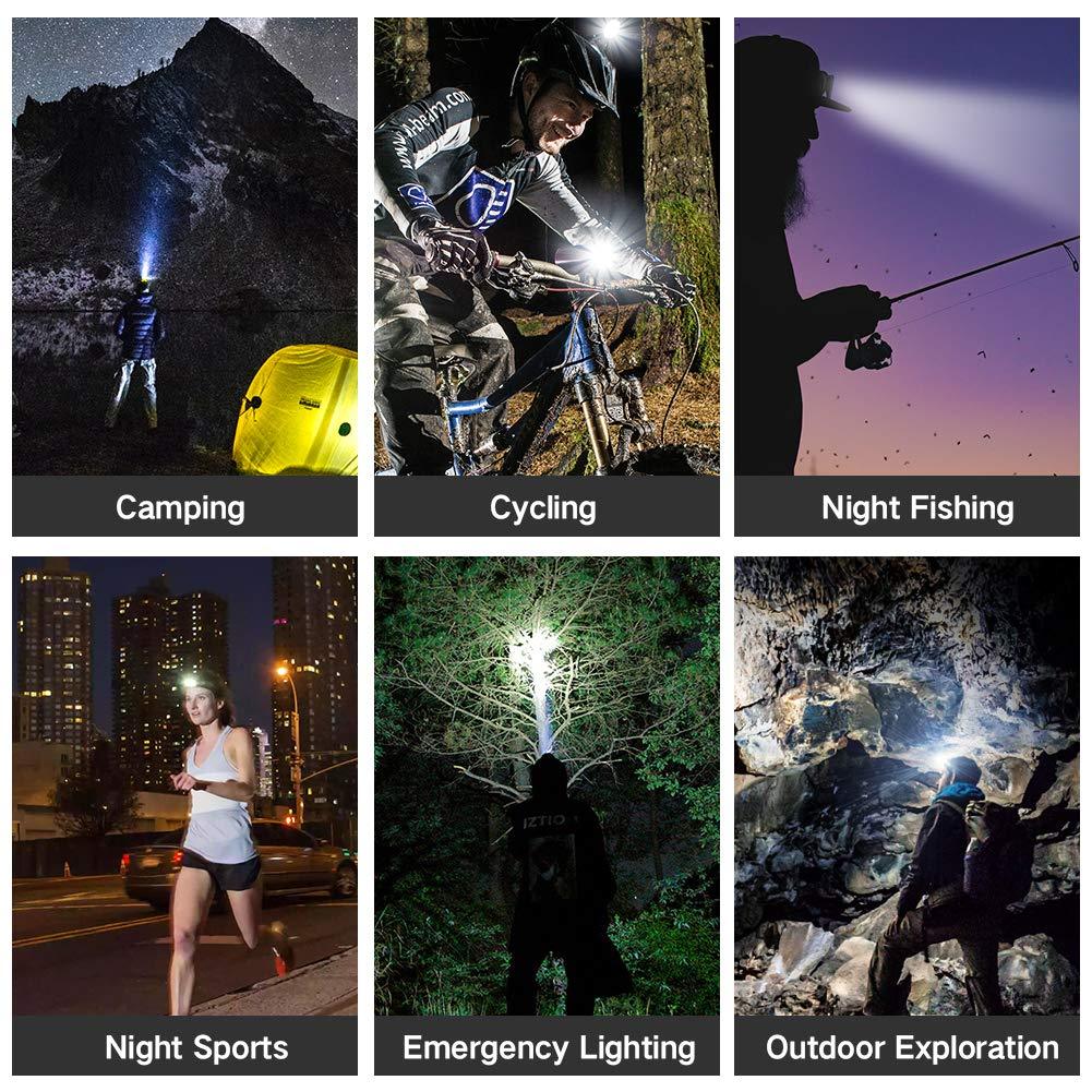 High Lumen Ultra Bright Powerful Rechargeable LED Headlamp  USB Head Lamp 7 LED Headlight Head Flashlight Waterproof Flashlight Head Torch For Outdoor Camping Cycling Running Fishing - 3Sons Sports & Fitness