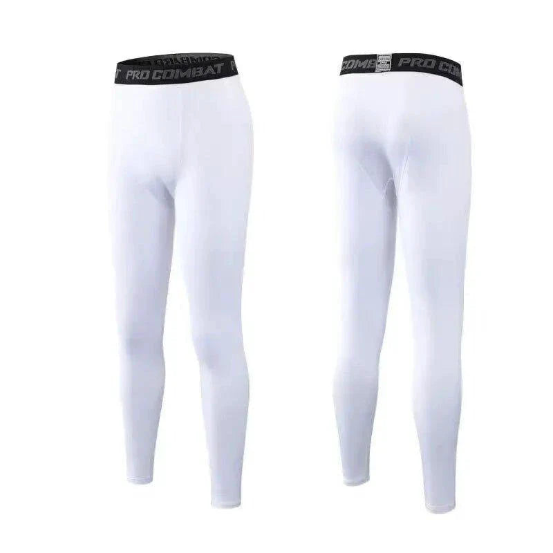 Men's Compression Leggings — Cool-Dry Running & Workout Tights