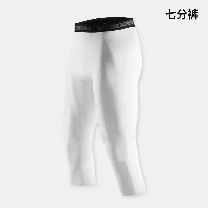 Men's Compression Leggings — Cool-Dry Running & Workout Tights
