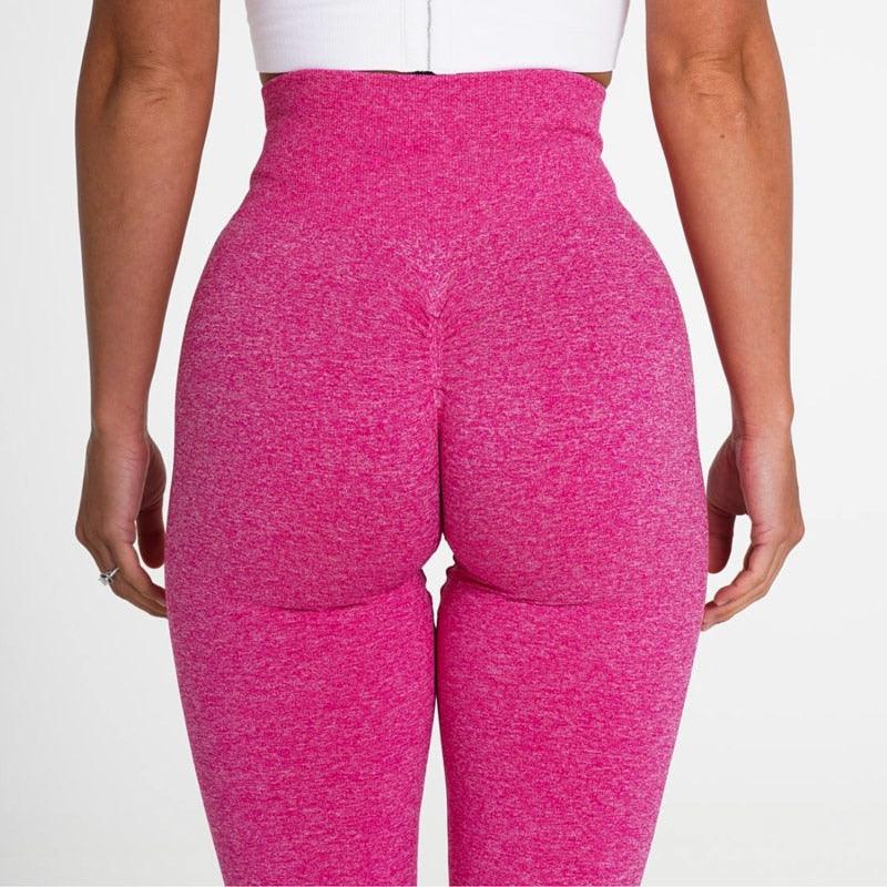 Women's Pink Seamless Lifting Leggings — High-Waist Activewear