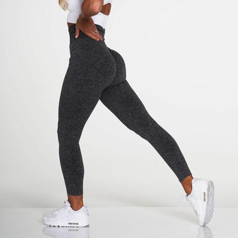 Women's Pink Seamless Lifting Leggings — High-Waist Activewear