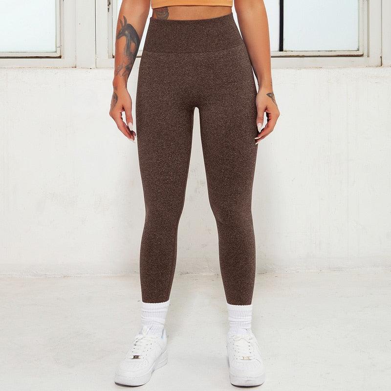 Women's Pink Seamless Lifting Leggings — High-Waist Activewear