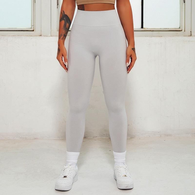 Women's Pink Seamless Lifting Leggings — High-Waist Activewear