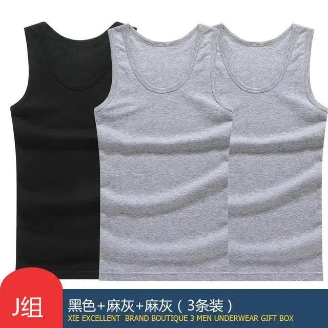 Men's Soft Cotton Sleeveless Muscle Tank Top — O-Neck Gym Vest
