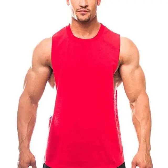 Men's Sleeveless Gym Singlet — Polyester Fitness Muscle Vest - 3Sons Sports & Fitness