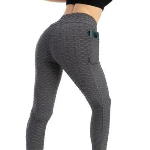 Women's High-Waist Leggings with Pockets — Push-Up Gym Pants