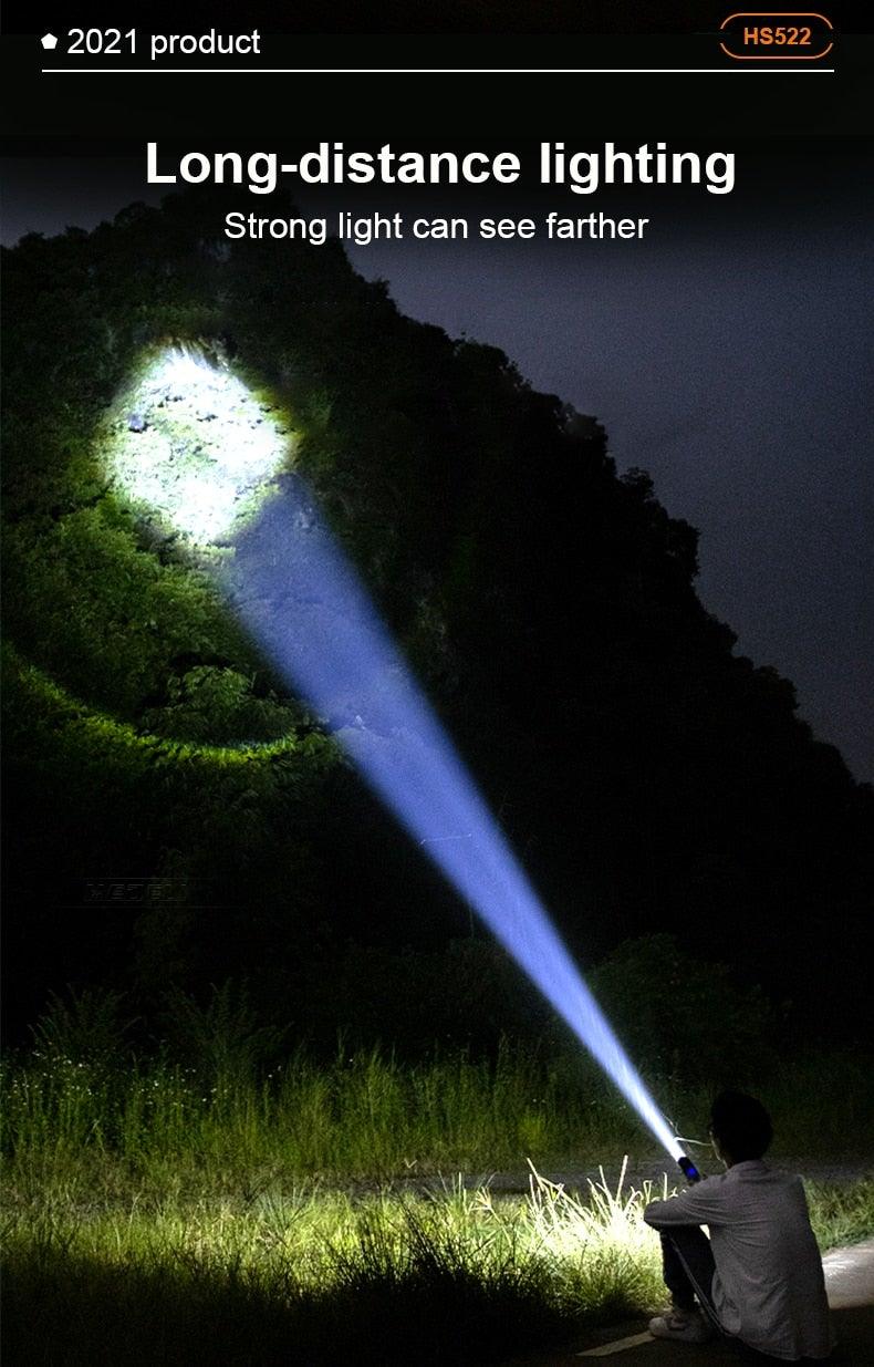 Rechargeable LED Flashlights High Lumens Waterproof Zoomable Super Bright Tactical Flashlight Powerful  USB LED CREE Flashlight  Hand Lamp For Hiking Camping Household Outdoor Sport - 3Sons Sports & Fitness