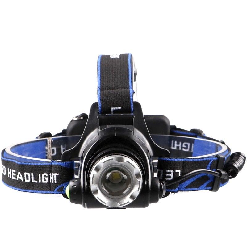 Rechargeable Ultra-bright High Lumen LED Headlamp Hands-Free USB Zoomable Headlight Waterproof  Super Bright Head Lights For Fishing Camping Hiking Riding JoggingTorch Flashlight - 3Sons Sports & Fitness