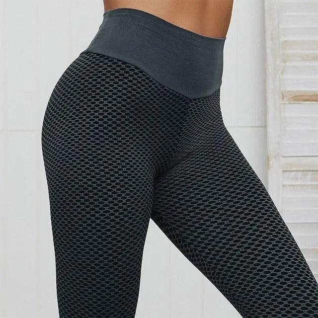 Women's High-Waist Push-Up Leggings — Breathable Gym & Yoga